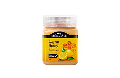 STREAMLAND紐西蘭新溪島 風味蜂蜜-檸檬 250g